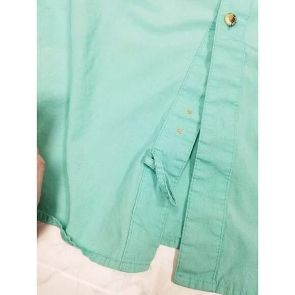 Hook and Tackle Mens fishing shirt XL Aqua Hi-Tech Fishing Shirt Vented-Pockets - Picture 12 of 16